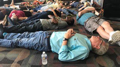 Dozens Attend A Die In To Protest Ted Nugent Show In Roanoke