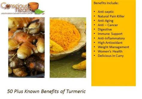 Plus Known Benefits Of Turmeric Conscious Health