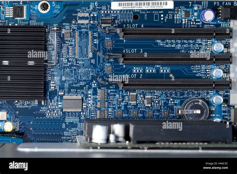 Computer Hardware Motherboard Close Up Stock Photo Alamy