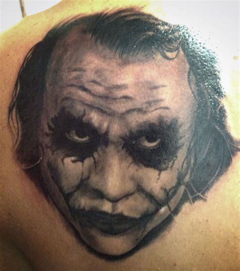 You can download and print it from your computer for free!! Tattoo of Heath Ledger's Joker portrayal from the Dark ...