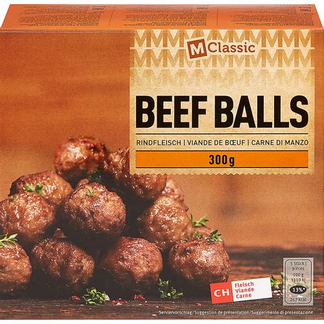 Achat M Classic Beef Balls Viande de boeuf pièces surgelés Migros