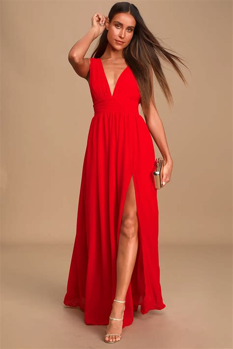 Formal Dresses Gowns Red Gowns Lulu Dresses Guest Dresses Prom Dresses Red Maxi Dresses