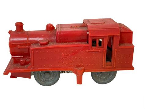 Vintage Clockwork Wind Up Plastic Train Toy Locomotive Great Britain No