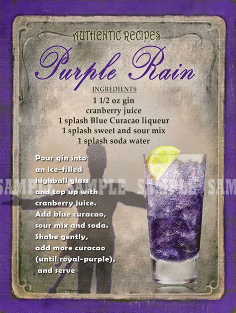 Purple Rain Cocktail Recipe Pitcher My Recipes