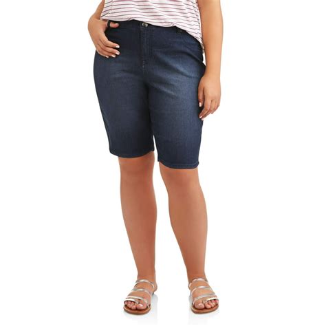 A3 Denim A3 Denim Womens Plus Size Basic Bermuda Shorts Walmart