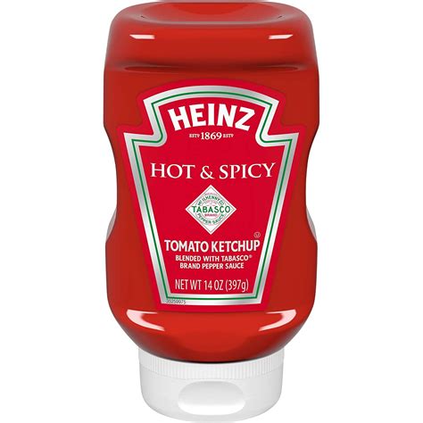 Heinz Hot And Spicy Ketchup 14 Oz Bottle