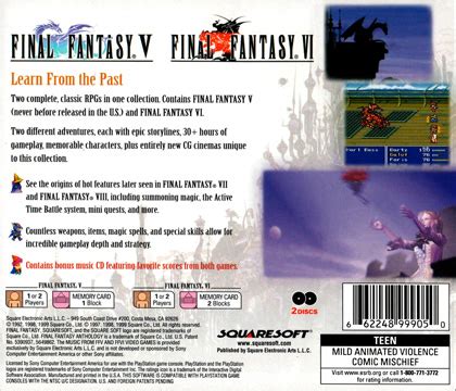 Final fantasy anthology codebreaker/gameshark codes (usa). PS1 - Final Fantasy Anthology Custom Game Case | Retro ...