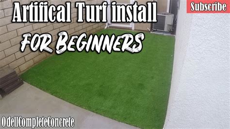 Artificial grass with pavers artificial grass patio. How to Install Artificial Turf for Beginners DIY - YouTube - DIY projects - WikiDIY.org