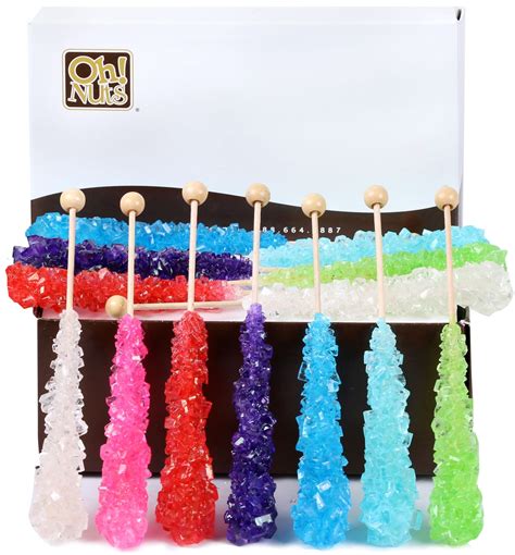 Colorful Unwrapped Rock Candy Swizzle Sticks Oh Nuts