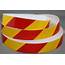 3M Yellow/Red Class 2 3200 Series Reflective Tape  RIGHT