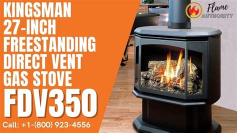 Kingsman Inch Freestanding Direct Vent Gas Stove Fdv Youtube