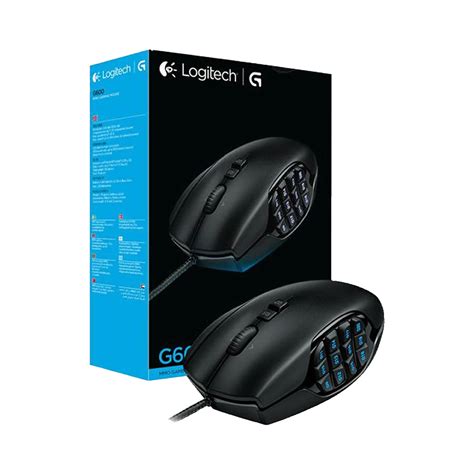Mouse Gamer Logitech G600 Mmo Sensor Laser 8200dpi Rgb 20 Botones