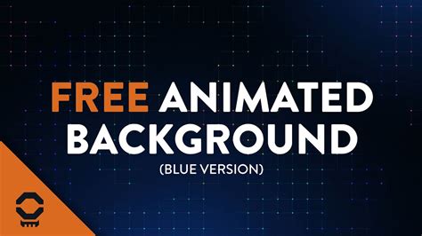 Free Looping Animated Background Dark Blue Grid With Particles