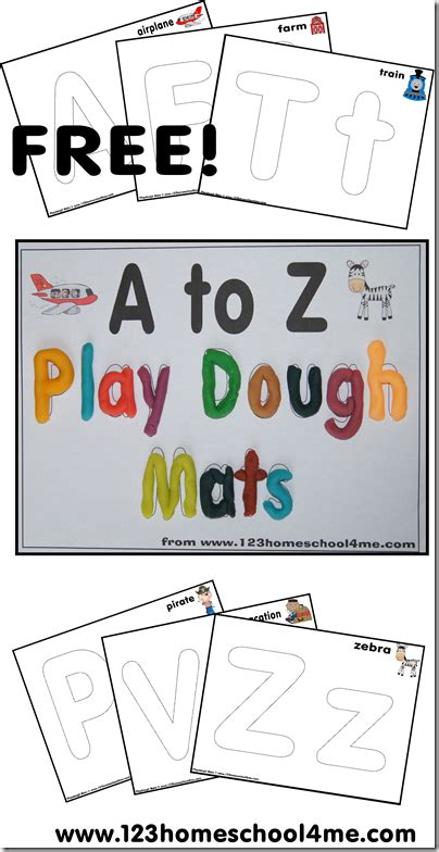 Free Printable Alphabet Playdough Mats Preschool Activities
