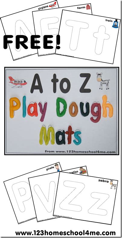 Free Printable Abc Playdough Mats Printable Templates