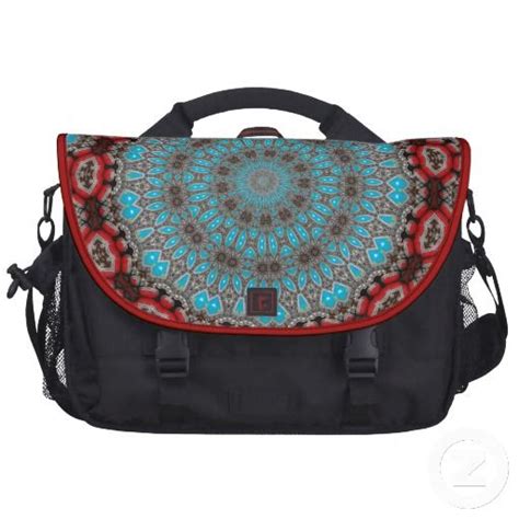 Santa Fe Turquoise Coral Laptop Kaleidoscope Bag If You Love Coral