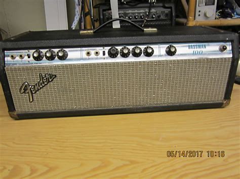 Fender Bassman 100 Silverface Tube Amp Head Vintage Fullerton Reverb