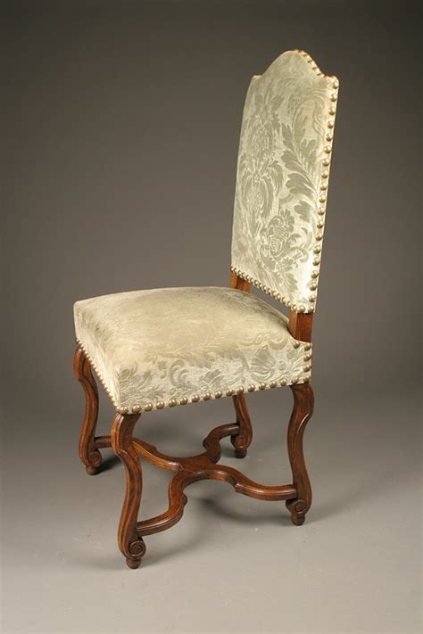 Make an offer on a great item today! Set of antique French Louis XIII style dining chairs in ...