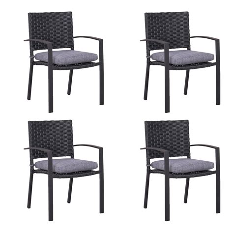 Shop for outdoor wicker dining furniture at shop better homes & gardens. CorLiving Distressed Charcoal Grey Wide Rattan Wicker ...