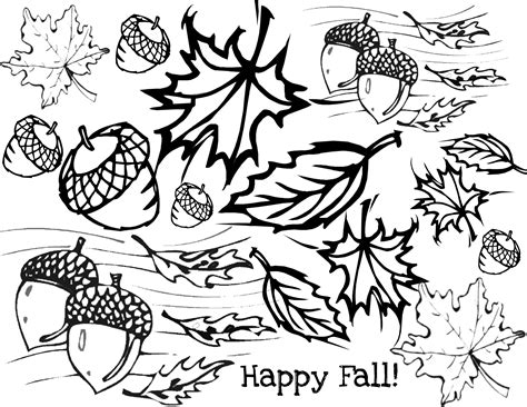 Fall Coloring Pages For Adults Printable At Free