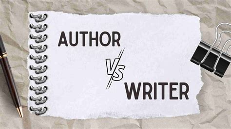 Difference Between Author And Writer In 1 Minute Shorts Difference