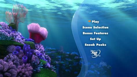 Fish Finding Nemo Dvd Menu