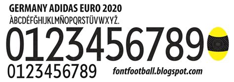 The white base and black horizontal stripes is a classic look, and it works well. FONT FOOTBALL: Font Vector Germany Adidas Euro 2020 kit
