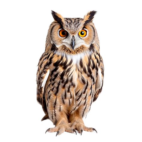 Majestic Owl Close Up Transparent Background Owl Transparent