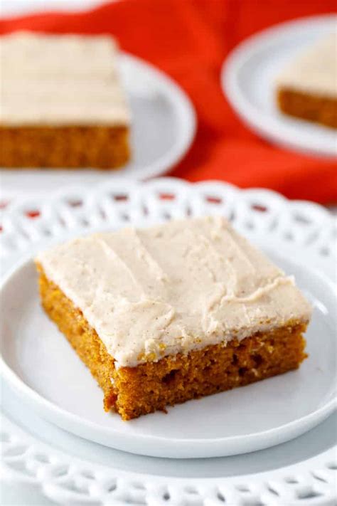 Pumpkin Sheet Cake With Brown Butter Frosting
