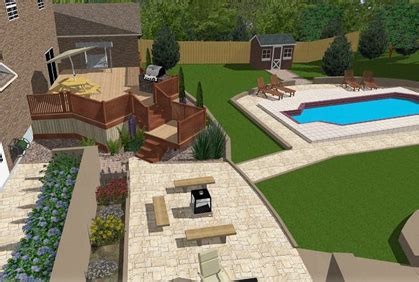 Impressive tools and realistic visualization turn a featureless backyard into an outdoor entertaining center with all latest features. Free Patio Design Software | Online Designer Tools