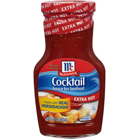 Mccormick Golden Dipt Extra Hot Cocktail Sauce For Seafood 8 Oz