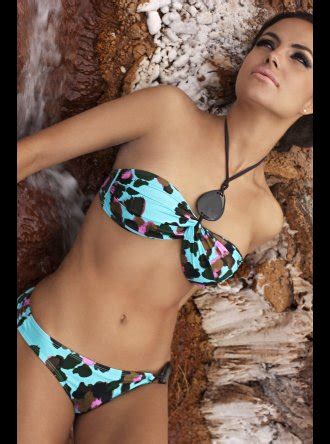 Aguaclara Swimwear Camu Bandeau Bikini Honeys Lingerie Boutique