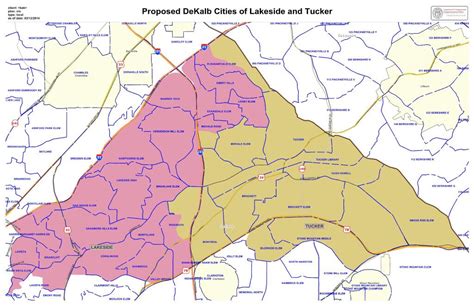 Map Released For New Lakeside Tucker City Boundaries Rough Draft Atlanta