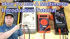 How To Use a Multimeter - Tutorial Guide - Video 1