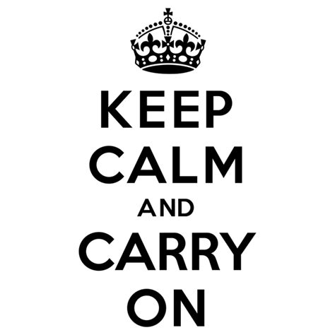 Keep Calm And Carry On Png Transparent Image Download Size 630x630px