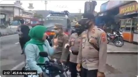 Viral Wanita Tak Pakai Helm Ngamuk Ditilang Berteriak Ngaku Istri Jaksa