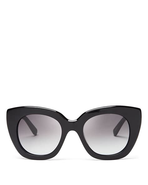 Kate Spade Narelle Oversize Thick Rim Cat Eye Sunglasses 51mm In Black Lyst