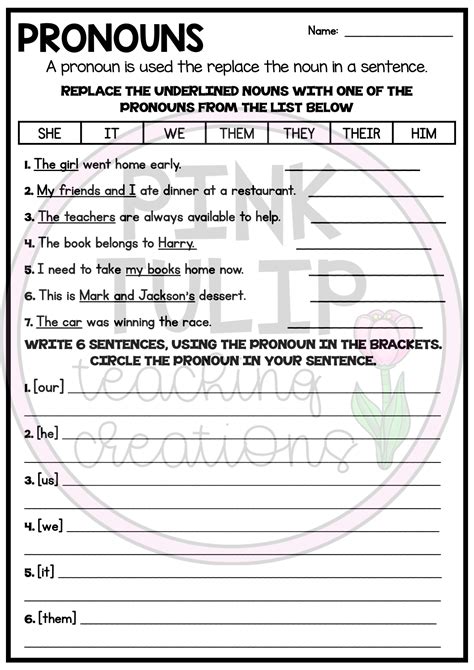 Worksheets To Help Students Learn And Practice Identifying And Using