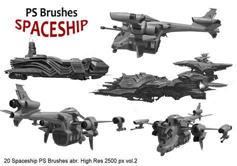 20 Spaceship Ps Brushes Abr Vol2 Free Photoshop Brushes At Brusheezy