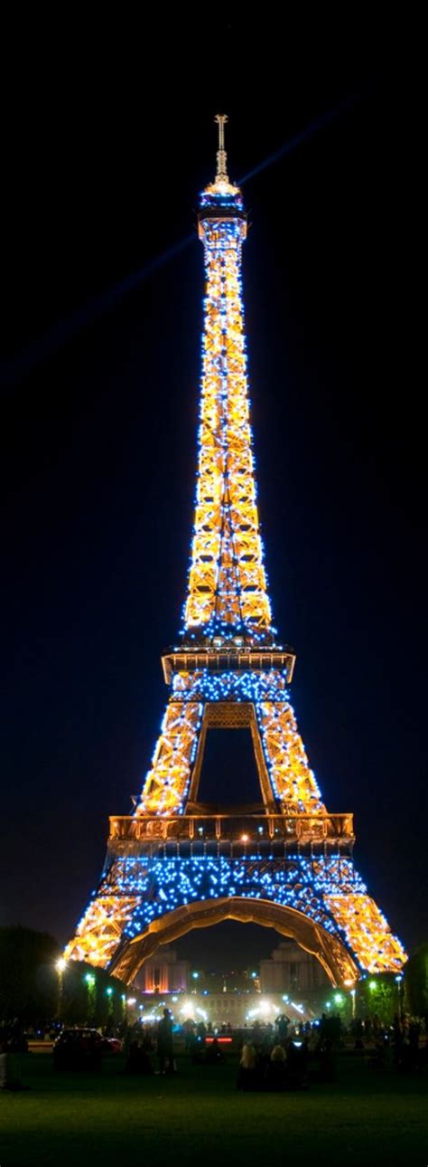 France Paris Eiffel Tower At Night ♔ P A R I S