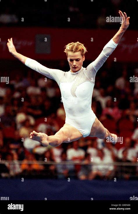 Sydney 2000 Olympics Gymnastics Women S Team Event Russia S Svetlana Khorkina Performs On