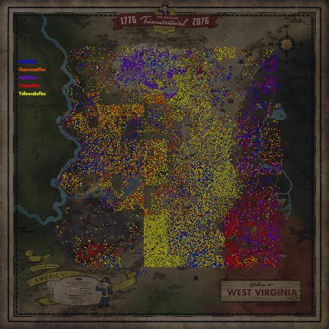 Where Are The Flux Locations In Fallout 76 Map Fallout 76 Maps