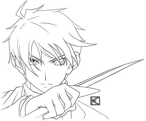 Cool Anime Boy Coloring Pages