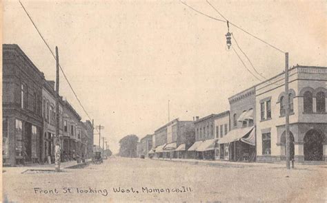 Momence Illinois Front Street Looking West Antique Postcard J41069 Ebay