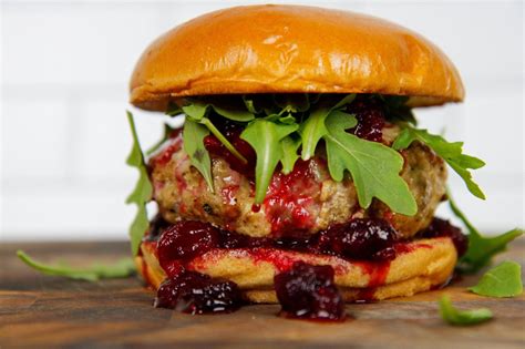 The Ultimate Turkey Burger With Cranberry Compote Recipe Turkey