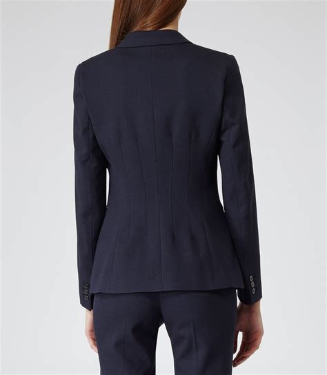 Topaz Blazer French Navy Slim Fit Tailored Jacket Reiss Trendy