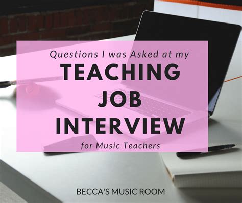Questions I Was Asked At My Teaching Job Interview For