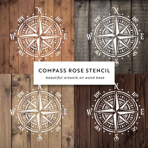 Compass Rose Stencil Stencil Revolution