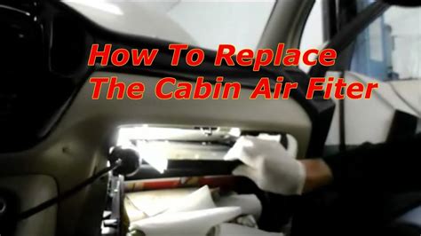How To Replace The Cabin Air Filter Toyota Highlander Youtube