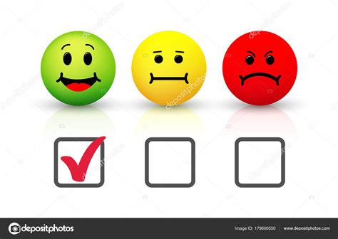 Smiley Icon Emoticons Positive Neutral And Negative Vector